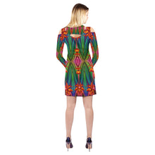 Load image into Gallery viewer, pattern 318 Cold Shoulder Long Sleeve Dress (Model D37)