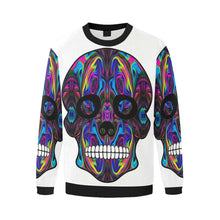 Load image into Gallery viewer, skull 4 Men&#39;s Oversized Fleece Crew Sweatshirt/Large Size(Model H18)