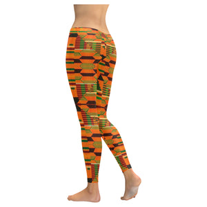 Kente 5 Low Rise Leggings (Invisible Stitch) (Model L05)