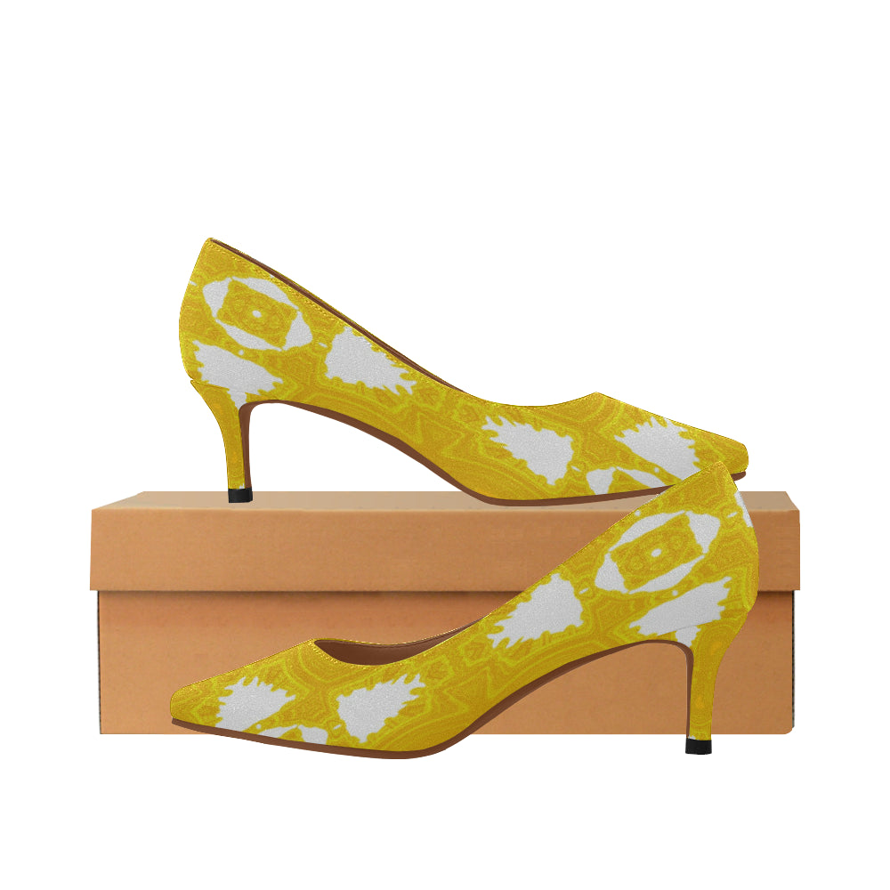 HL1 Women's Pointed Toe Low Heel Pumps (Model 053)