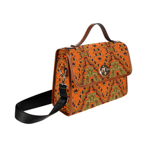 Kente 9 Waterproof Canvas Bag/All Over Print (Model 1641)