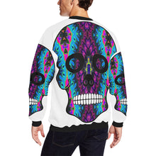 Load image into Gallery viewer, skull 6 Men&#39;s Oversized Fleece Crew Sweatshirt/Large Size(Model H18)