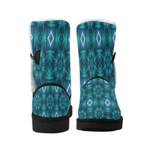 Load image into Gallery viewer, pattern 300 Unisex Single Button Snow Boots (Model 051)