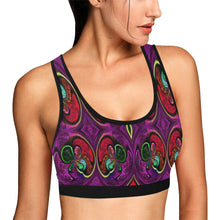 Load image into Gallery viewer, stained glass pattern 4 aa Women&#39;s All Over Print Sports Bra (Model T52)