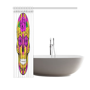 skull 10 Shower Curtain 69"x70"