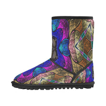 Load image into Gallery viewer, fractal 50 aa Custom High Top Kid&#39;s Snow Boots (Model 050)