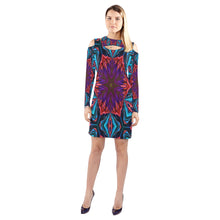 Load image into Gallery viewer, pattern 315 Cold Shoulder Long Sleeve Dress (Model D37)