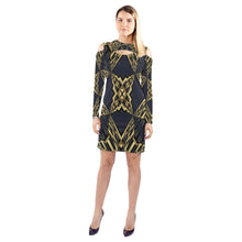 Load image into Gallery viewer, 507 Cold Shoulder Long Sleeve Dress (Model D37)