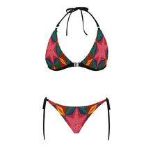Load image into Gallery viewer, pattern 319 Buckle Front Halter Bikini Swimsuit (Model S08)
