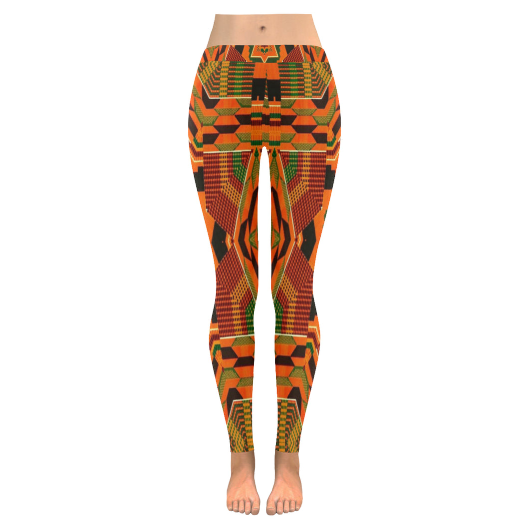 Kente 6 Low Rise Leggings (Invisible Stitch) (Model L05)