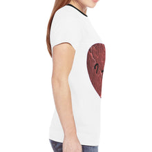 Load image into Gallery viewer, I love You New All Over Print T-shirt for Women (Model T45)