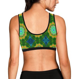pattern 309 Women's All Over Print Sports Bra (Model T52)