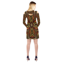 Load image into Gallery viewer, 503 Cold Shoulder Long Sleeve Dress (Model D37)