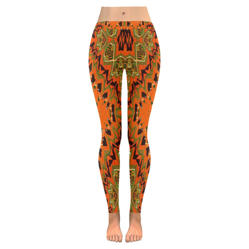 Kente 9 Low Rise Leggings (Invisible Stitch) (Model L05)