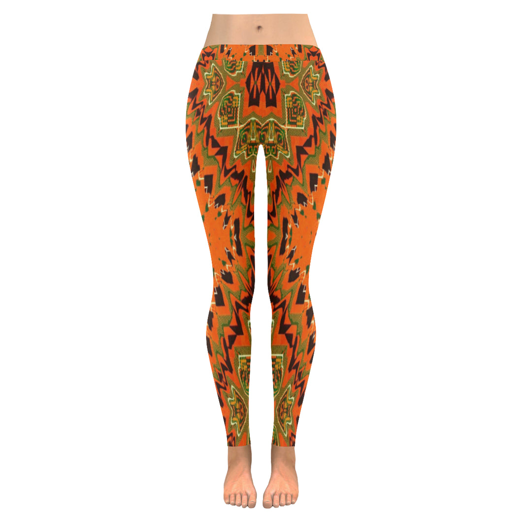 Kente 9 Low Rise Leggings (Invisible Stitch) (Model L05)