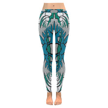Load image into Gallery viewer, stained glass pattern 1aa Low Rise Leggings (Invisible Stitch) (Model L05)