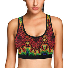 Load image into Gallery viewer, stained glass pattern 7 aa Women&#39;s All Over Print Sports Bra (Model T52)