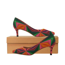 Load image into Gallery viewer, pattern 320 Women's Pointed Toe Low Heel Pumps (Model 053)
