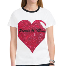 Load image into Gallery viewer, Please be Mine New All Over Print T-shirt for Women (Model T45)