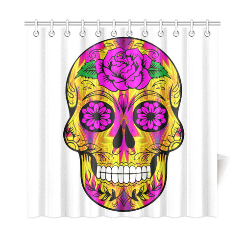 skull 10 Shower Curtain 72