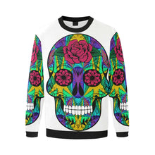 Load image into Gallery viewer, skull 12 Men&#39;s Oversized Fleece Crew Sweatshirt/Large Size(Model H18)