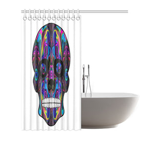 skull 4 Shower Curtain 72"x72"