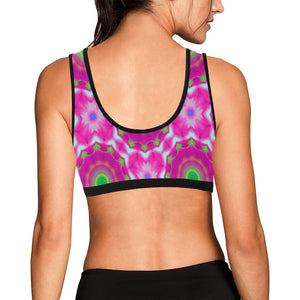 pattern 305 Women's All Over Print Sports Bra (Model T52)