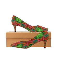 Load image into Gallery viewer, pattern 313 Women's Pointed Toe Low Heel Pumps (Model 053)