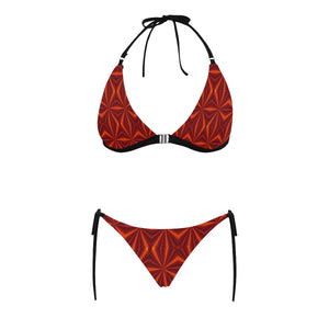pattern 317 Buckle Front Halter Bikini Swimsuit (Model S08)