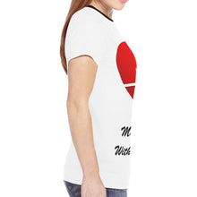 Load image into Gallery viewer, Love Increases New All Over Print T-shirt for Women (Model T45)