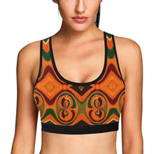 Load image into Gallery viewer, Kente 2 Women&#39;s All Over Print Sports Bra (Model T52)