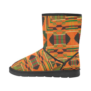 Kente 3 Custom High Top Unisex Snow Boots (Model 047)