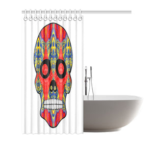 skull 8 Shower Curtain 72"x72"