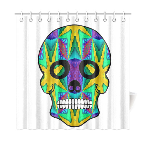 skull 9 Shower Curtain 72