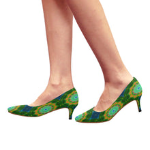 Load image into Gallery viewer, pattern 309 Women's Pointed Toe Low Heel Pumps (Model 053)