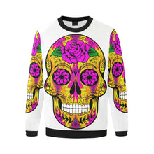 Load image into Gallery viewer, skull 10 Men&#39;s Oversized Fleece Crew Sweatshirt/Large Size(Model H18)