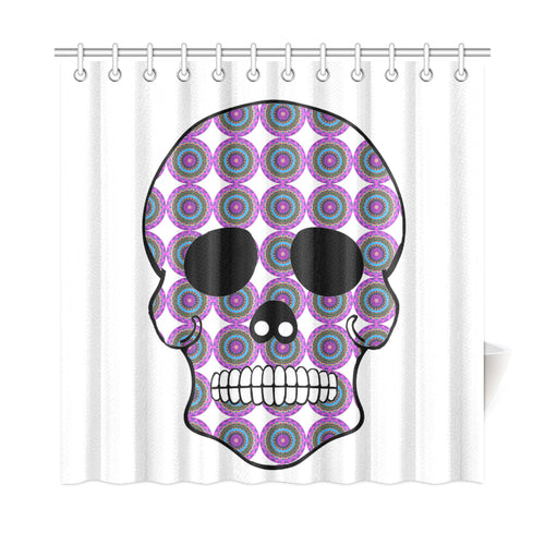 skull 2 Shower Curtain 72