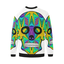 Load image into Gallery viewer, skull 9 Men&#39;s Oversized Fleece Crew Sweatshirt/Large Size(Model H18)