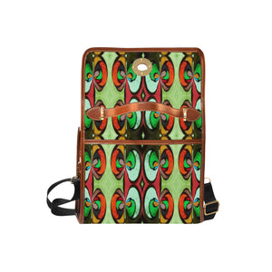 stained glass pattern 5 aa Waterproof Canvas Bag/All Over Print (Model 1641)