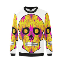 Load image into Gallery viewer, skull 7 Men&#39;s Oversized Fleece Crew Sweatshirt/Large Size(Model H18)