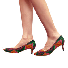 Load image into Gallery viewer, pattern 320 Women's Pointed Toe Low Heel Pumps (Model 053)
