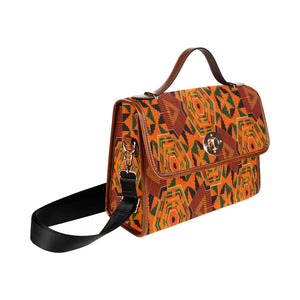 Kente 8 Waterproof Canvas Bag/All Over Print (Model 1641)