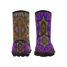 Load image into Gallery viewer, fractal 51 aa Custom High Top Kid&#39;s Snow Boots (Model 050)