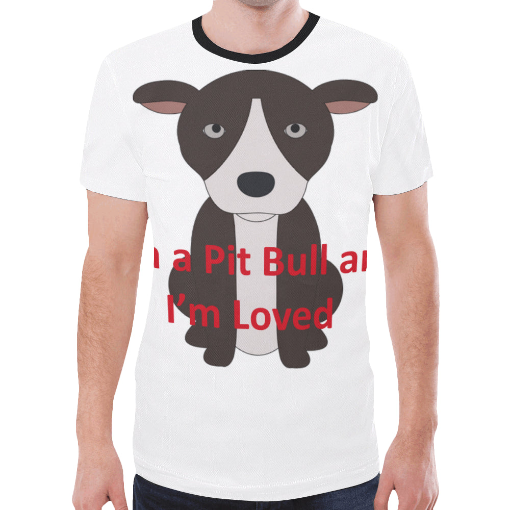 I'm a Pit Bull New All Over Print T-shirt for Men (Model T45)