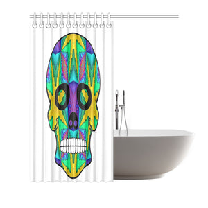 skull 9 Shower Curtain 72"x72"