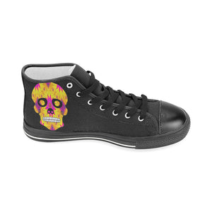 skull 7 Men’s Classic High Top Canvas Shoes (Model 017)