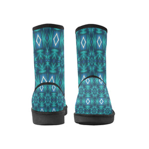 pattern 300 Custom High Top Unisex Snow Boots (Model 047)