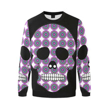 Load image into Gallery viewer, skull 2 Men&#39;s Oversized Fleece Crew Sweatshirt/Large Size(Model H18)