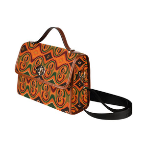 Kente 2 Waterproof Canvas Bag/All Over Print (Model 1641)