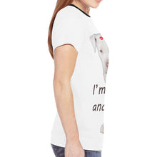 Load image into Gallery viewer, I&#39;m a Pit Bull 2 New All Over Print T-shirt for Women (Model T45)